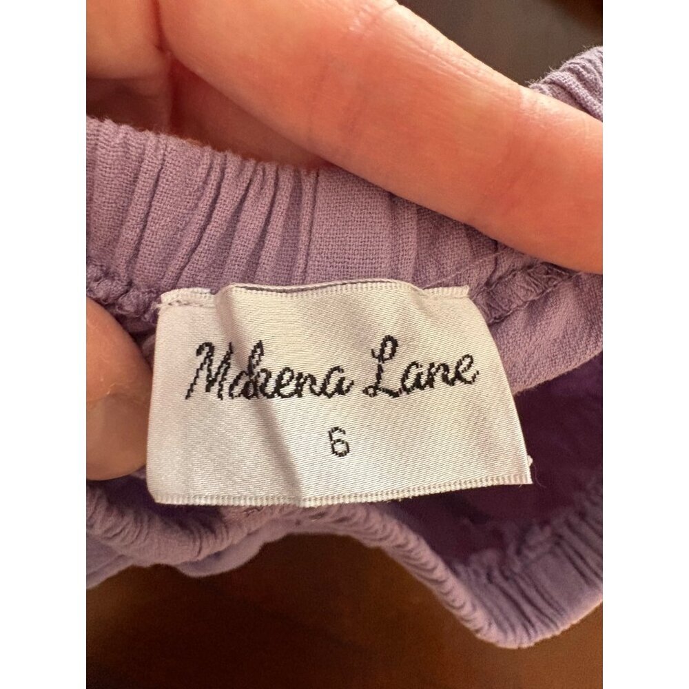 Makena Lane Norah Lace & Tulle Purple Easter Party Dress & Bloomers Set Size 6 - Picture 11 of 12